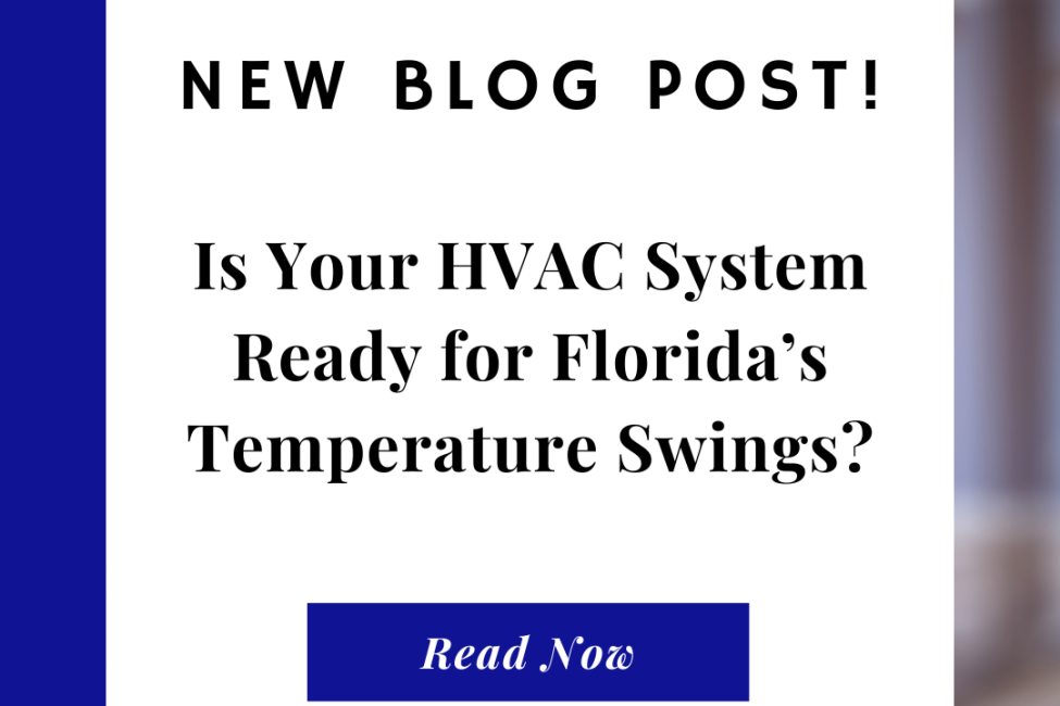 HVAC technician in Southwest Florida checking air conditioning system for seasonal temperature changes.