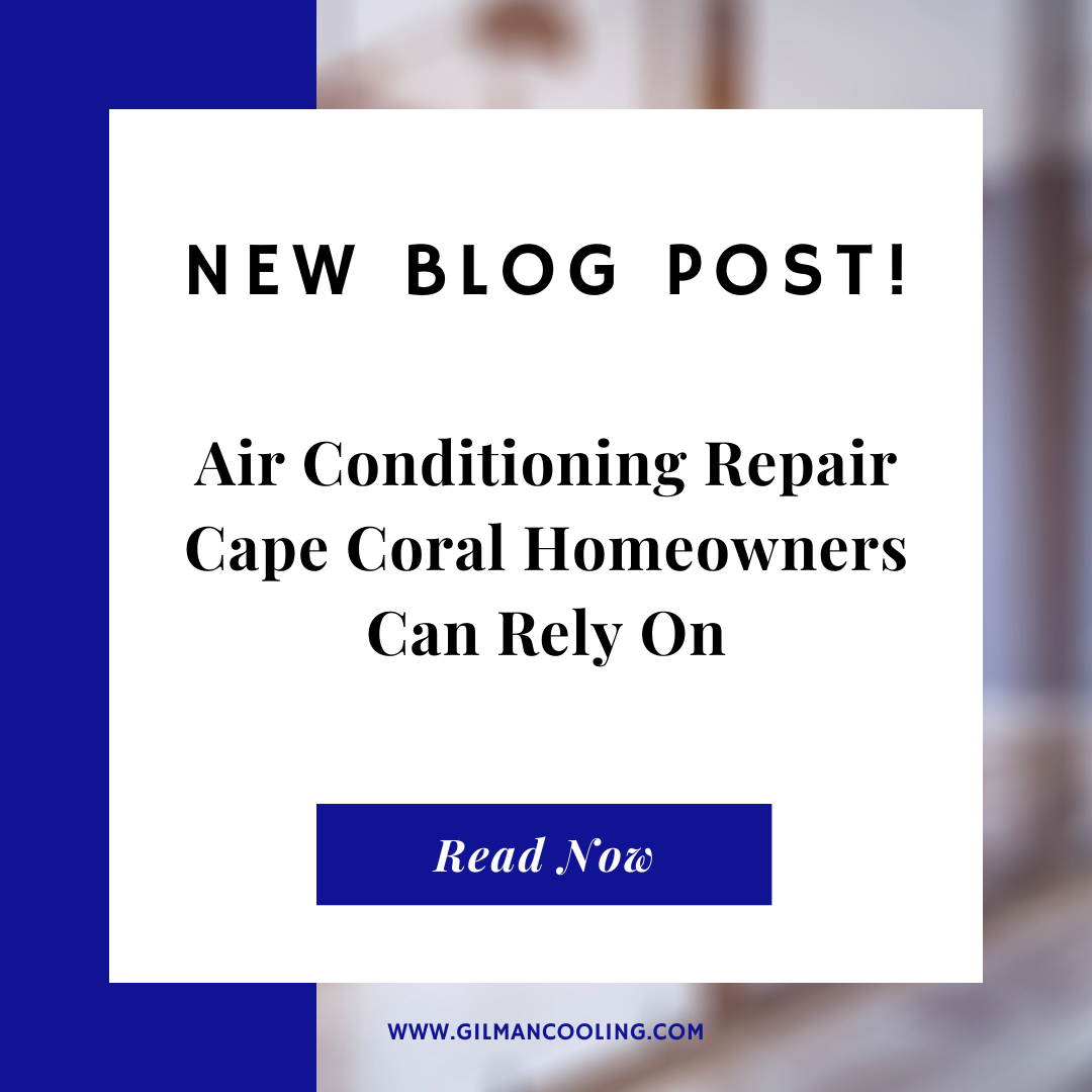 HVAC technician performing reliable air conditioning repair at a Cape Coral home.