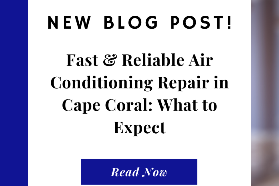 HVAC technician providing fast and reliable air conditioning repair at a Cape Coral home.