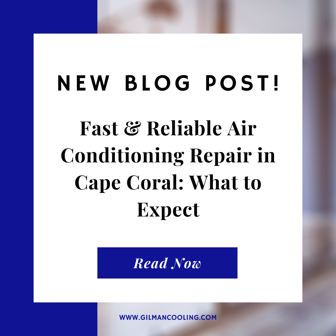 HVAC technician providing fast and reliable air conditioning repair at a Cape Coral home.